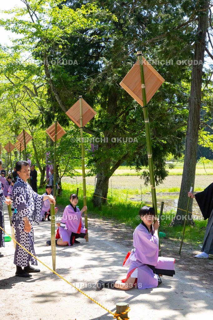 滋賀県　大荒比古神社　七川祭　奴振り（的練り）