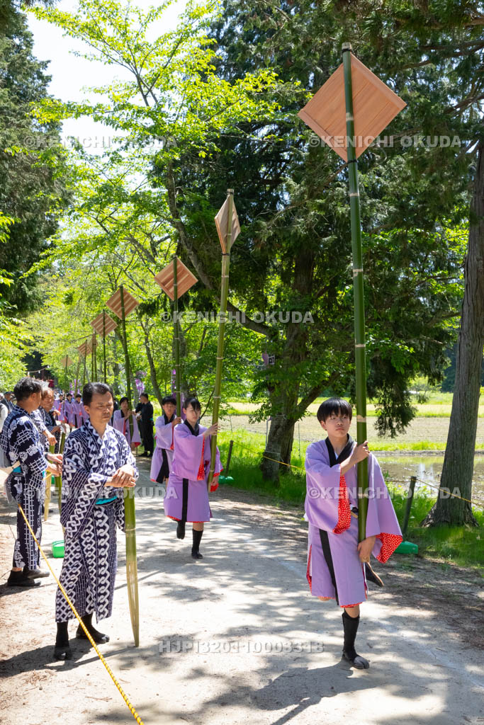 滋賀県　大荒比古神社　七川祭　奴振り（的練り）
