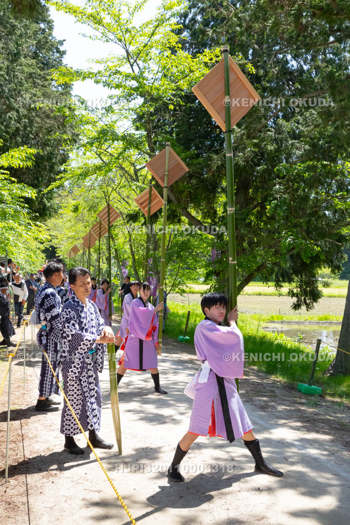 滋賀県　大荒比古神社　七川祭　奴振り（的練り）
