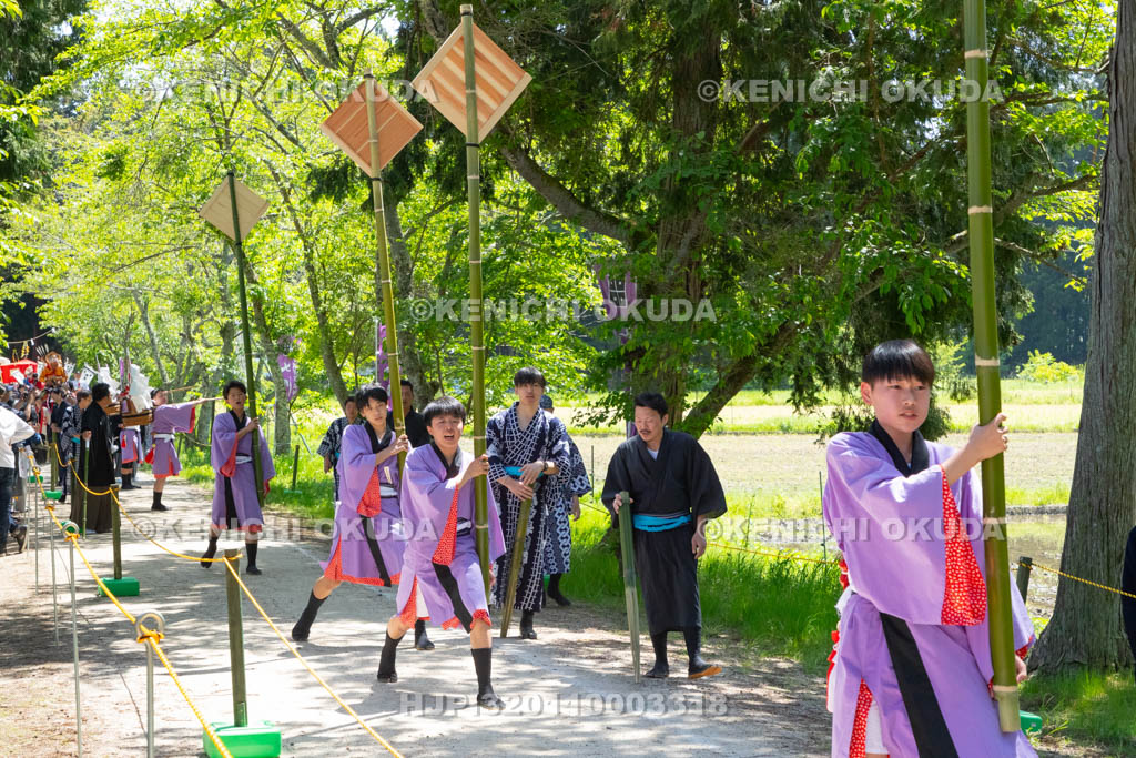 滋賀県　大荒比古神社　七川祭　奴振り（的練り）