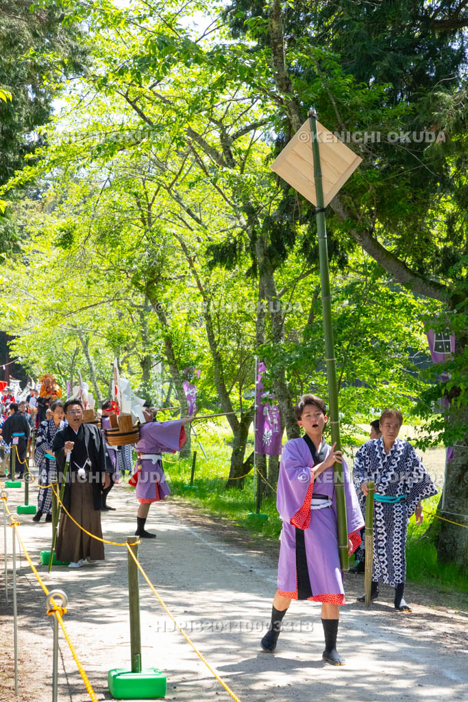 滋賀県　大荒比古神社　七川祭　奴振り（的練り）