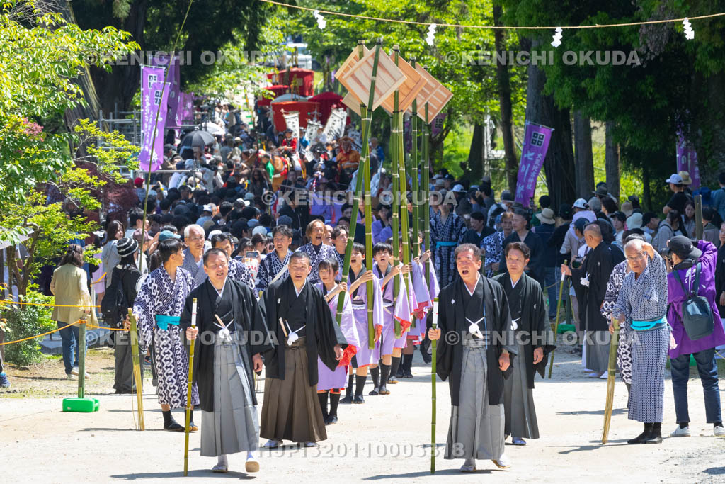 滋賀県　大荒比古神社　七川祭　奴振り（的練り）