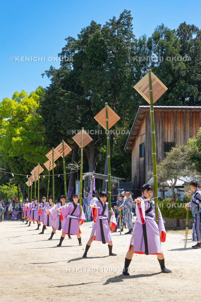 滋賀県　大荒比古神社　七川祭　奴振り（的練り）