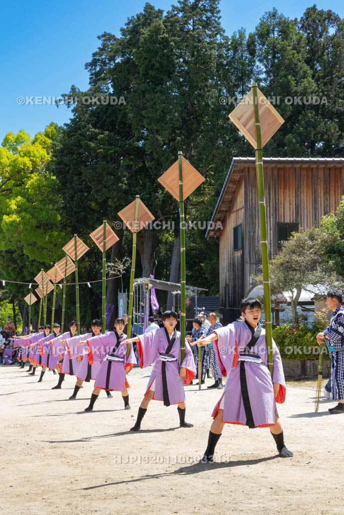 滋賀県　大荒比古神社　七川祭　奴振り（的練り）