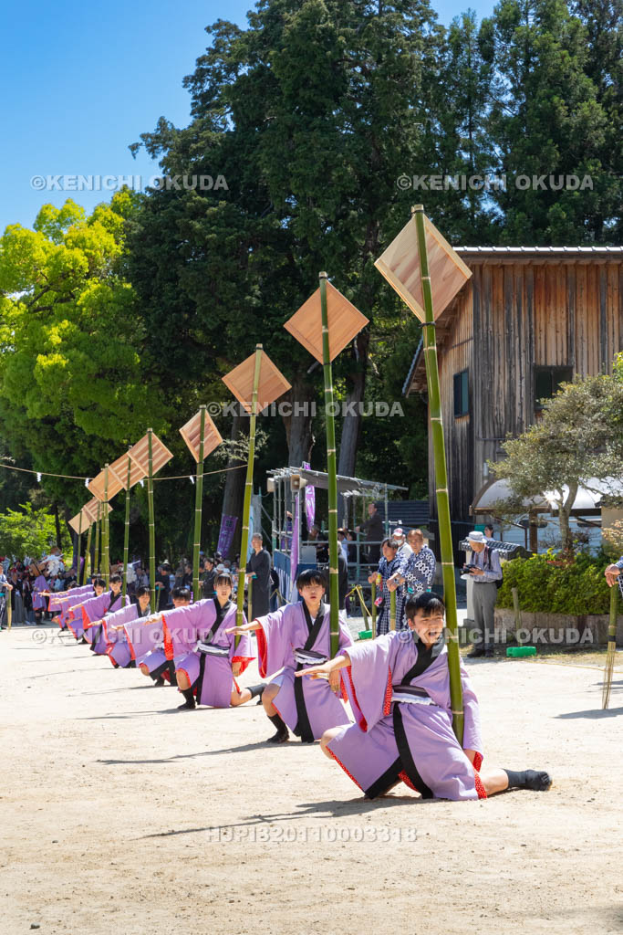 滋賀県　大荒比古神社　七川祭　奴振り（的練り）