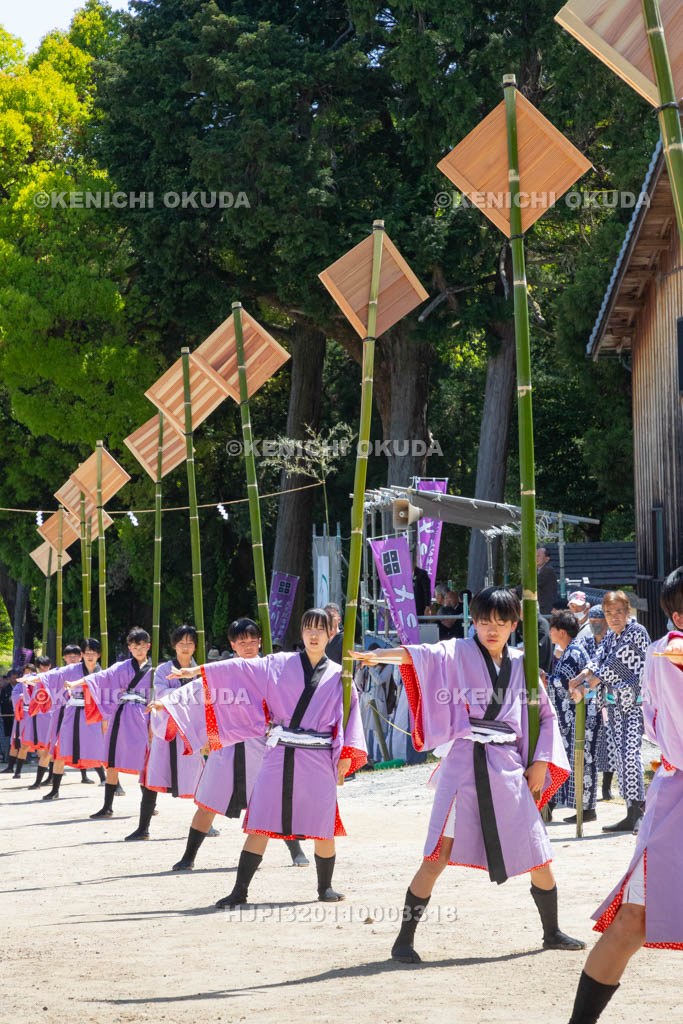 滋賀県　大荒比古神社　七川祭　奴振り（的練り）