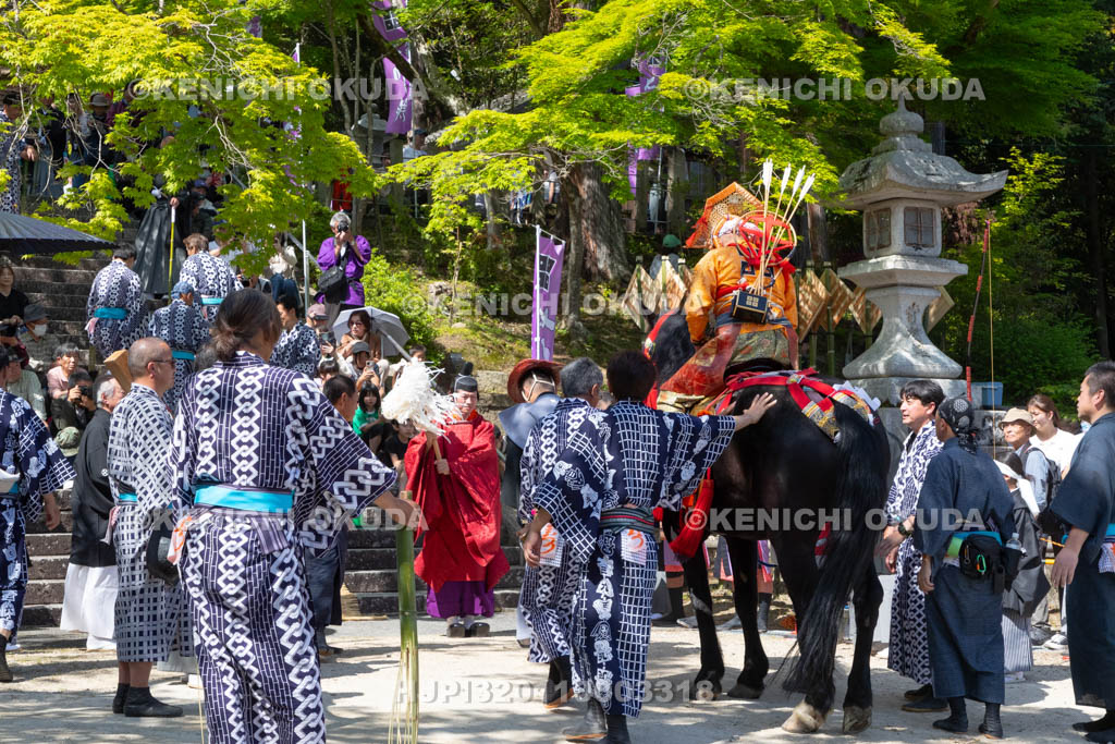 滋賀県　大荒比古神社　七川祭　流鏑馬　修祓