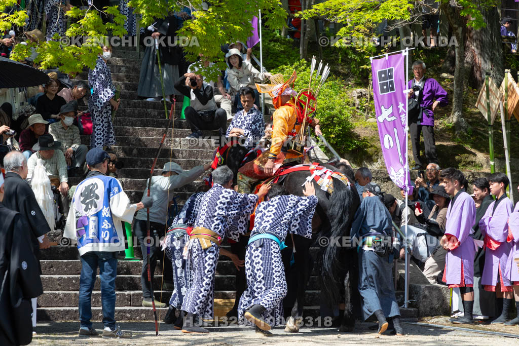 滋賀県　大荒比古神社　七川祭　流鏑馬　宮参り