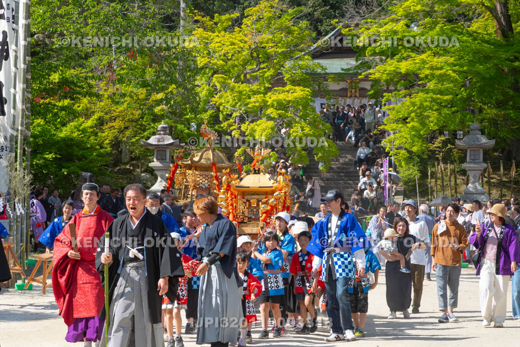 滋賀県　大荒比古神社　七川祭　神輿渡御
