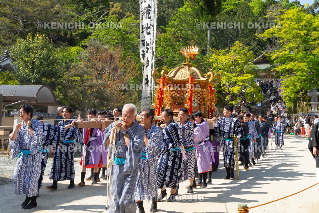 滋賀県　大荒比古神社　七川祭　神輿渡御