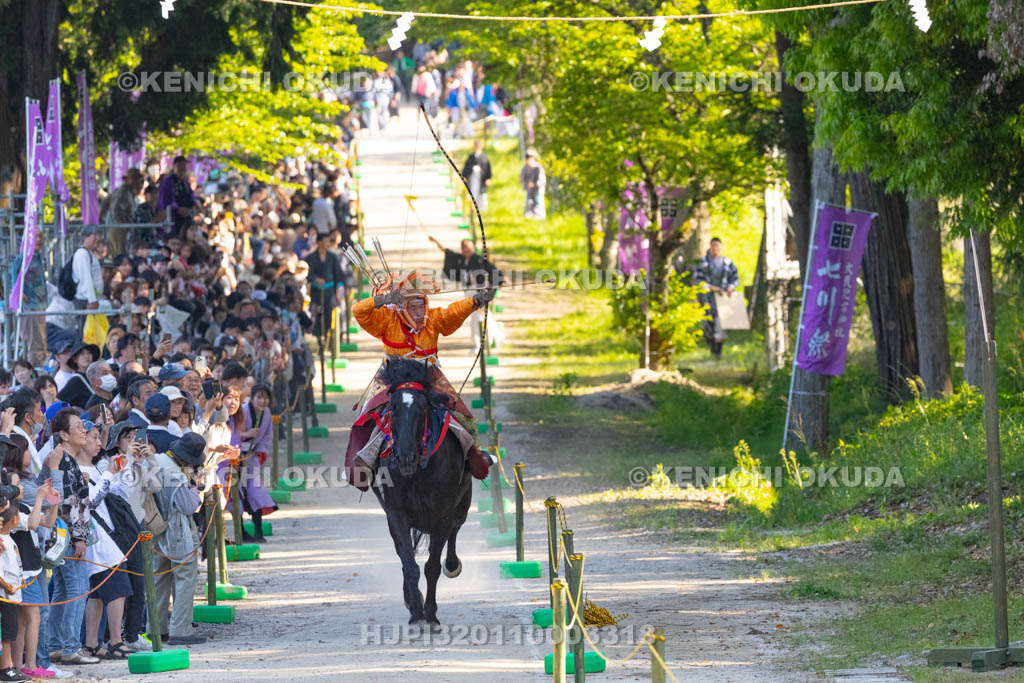 滋賀県　大荒比古神社　七川祭　流鏑馬