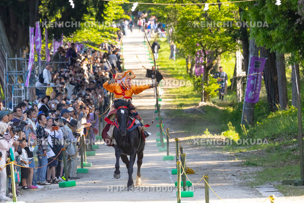 滋賀県　大荒比古神社　七川祭　流鏑馬