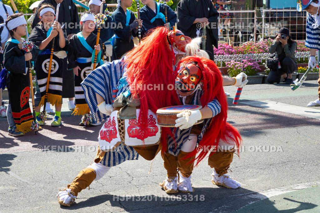 滋賀県　下新川神社　すし切り祭り　かんこの舞