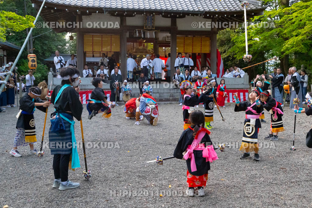 滋賀県　下新川神社　すし切り祭り　長刀踊り