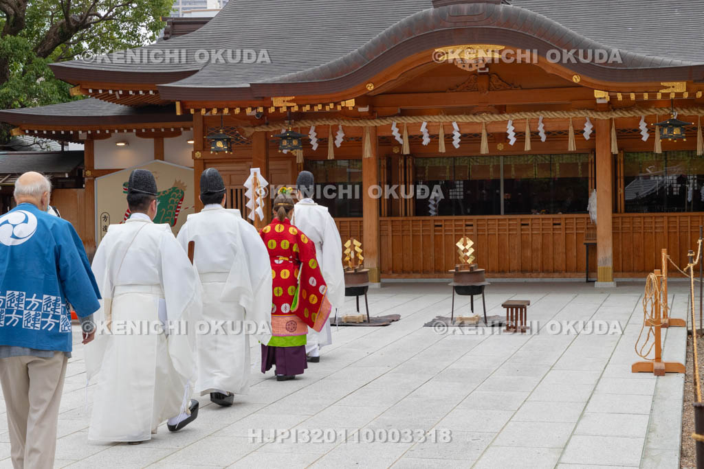 大阪府　方違神社　粽祭（例大祭）　参進