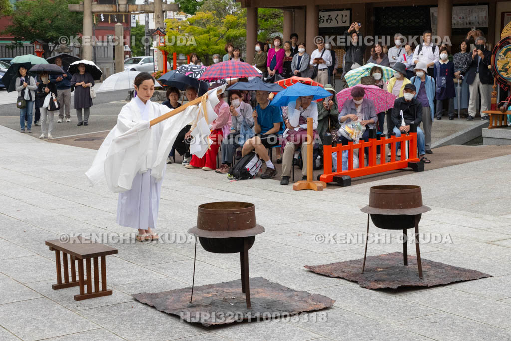 大阪府　方違神社　粽祭（例大祭）　湯神楽神事