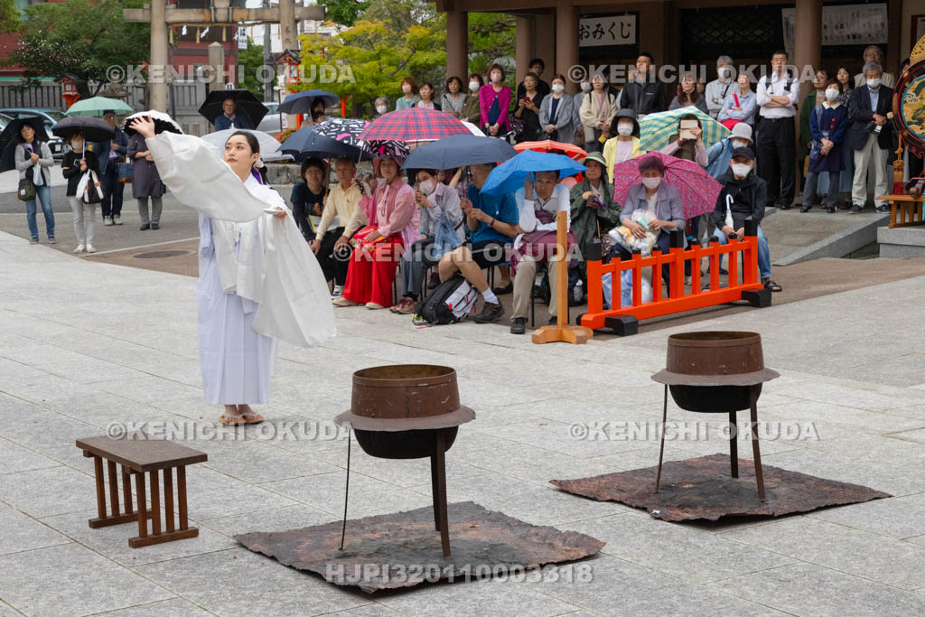 大阪府　方違神社　粽祭（例大祭）　湯神楽神事