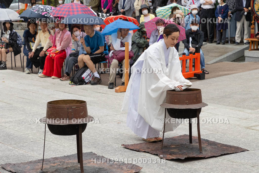 大阪府　方違神社　粽祭（例大祭）　湯神楽神事