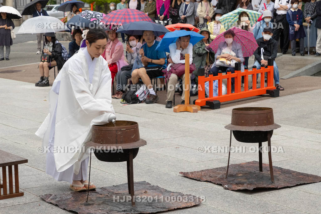 大阪府　方違神社　粽祭（例大祭）　湯神楽神事