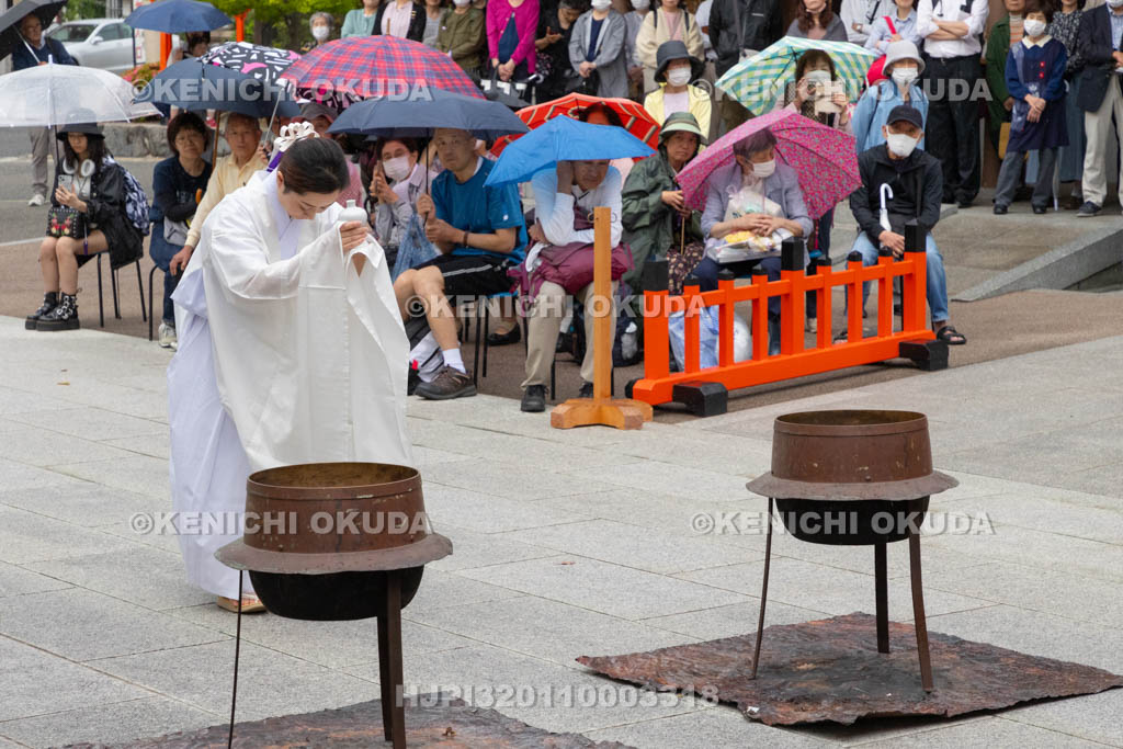 大阪府　方違神社　粽祭（例大祭）　湯神楽神事