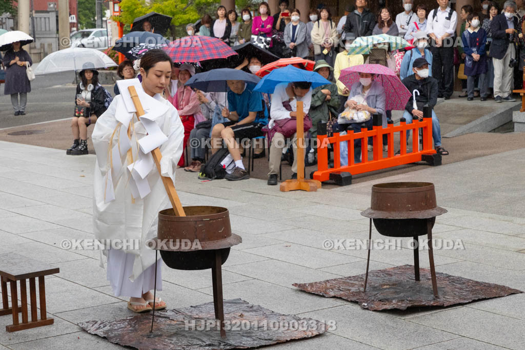大阪府　方違神社　粽祭（例大祭）　湯神楽神事