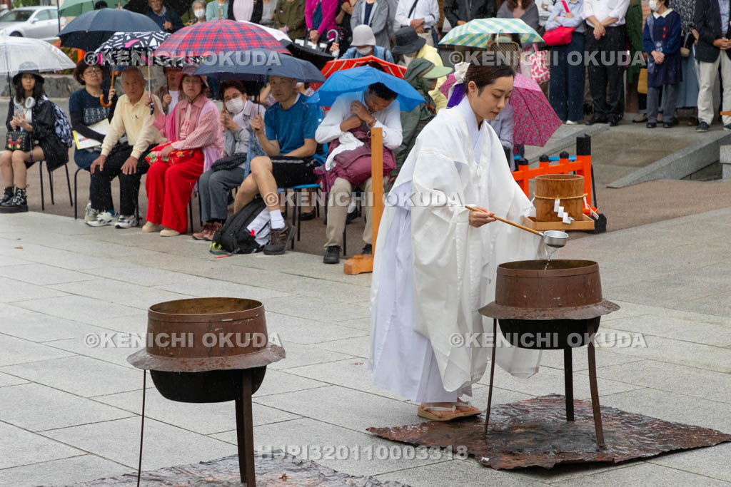 大阪府　方違神社　粽祭（例大祭）　湯神楽神事