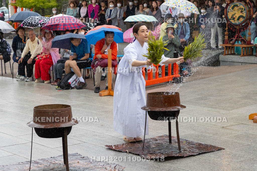 大阪府　方違神社　粽祭（例大祭）　湯神楽神事