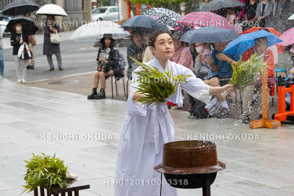大阪府　方違神社　粽祭（例大祭）　湯神楽神事