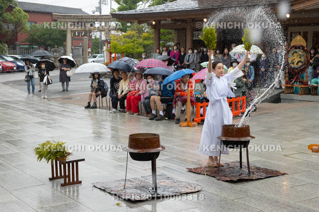 大阪府　方違神社　粽祭（例大祭）　湯神楽神事