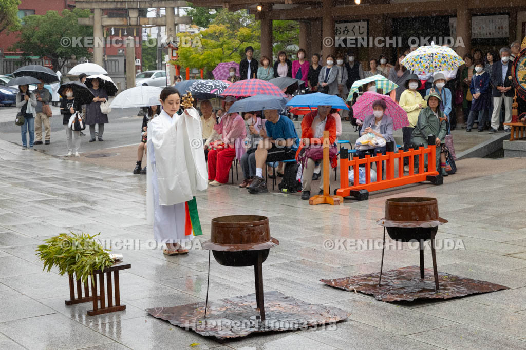 大阪府　方違神社　粽祭（例大祭）　湯神楽神事