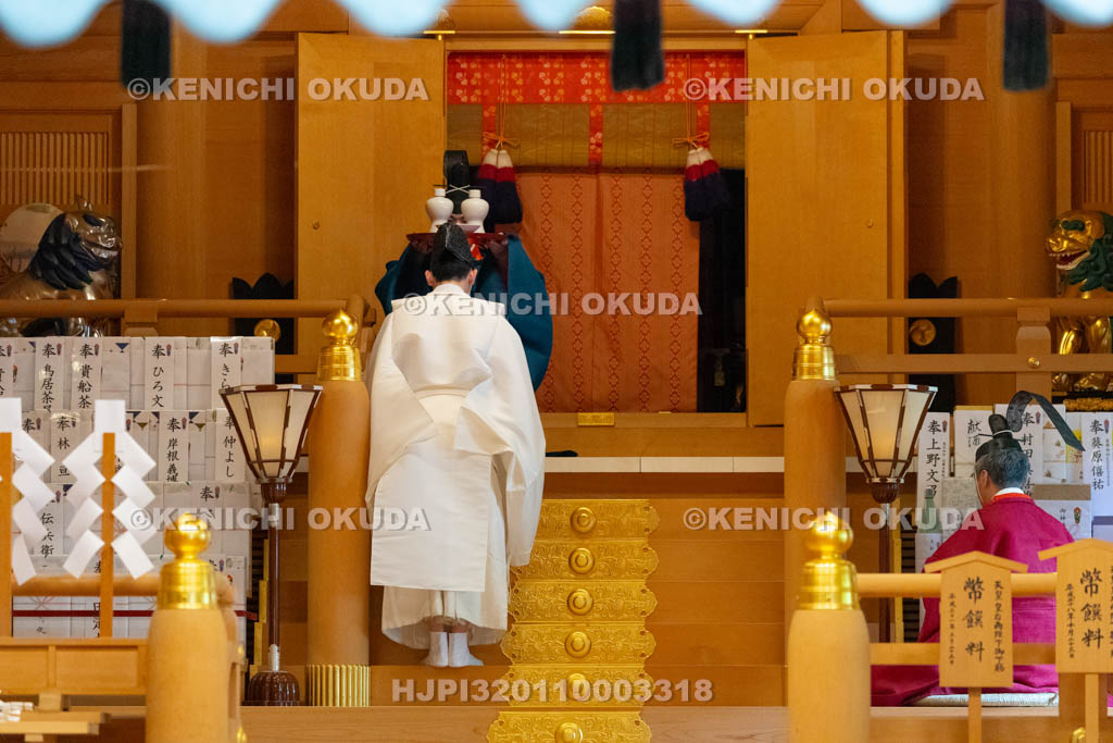 京都府　貴船神社　貴船祭　本宮例祭　献饌の儀