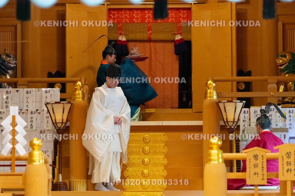京都府　貴船神社　貴船祭　本宮例祭　献饌の儀