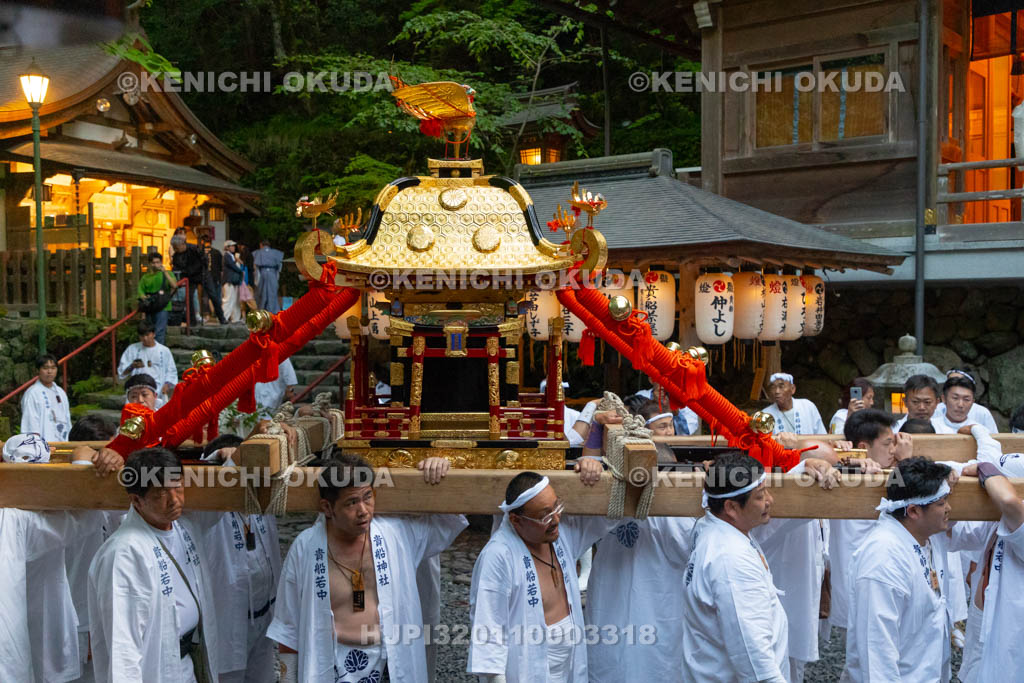 京都府　貴船神社　貴船祭　本宮還御