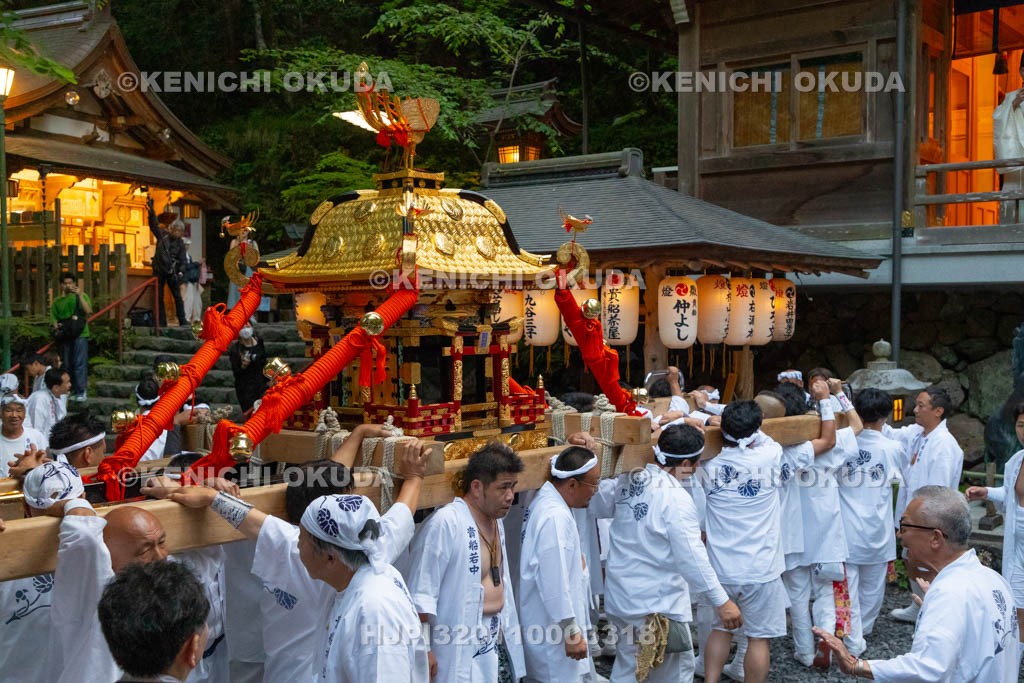 京都府　貴船神社　貴船祭　本宮還御