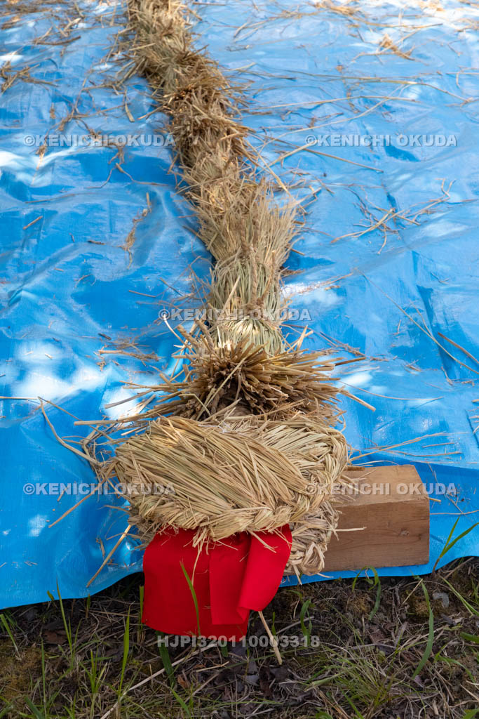 奈良県　上品寺町のシャカシャカ祭　蛇（ジャ）