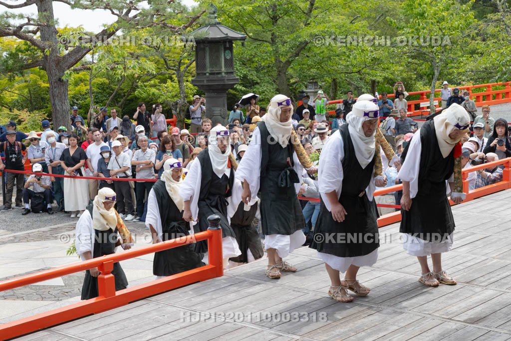 京都府　鞍馬寺　竹伐り会式　出会儀