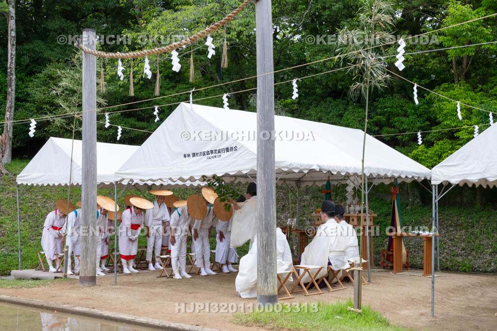 奈良県　大神神社　御田植祭　修祓の儀