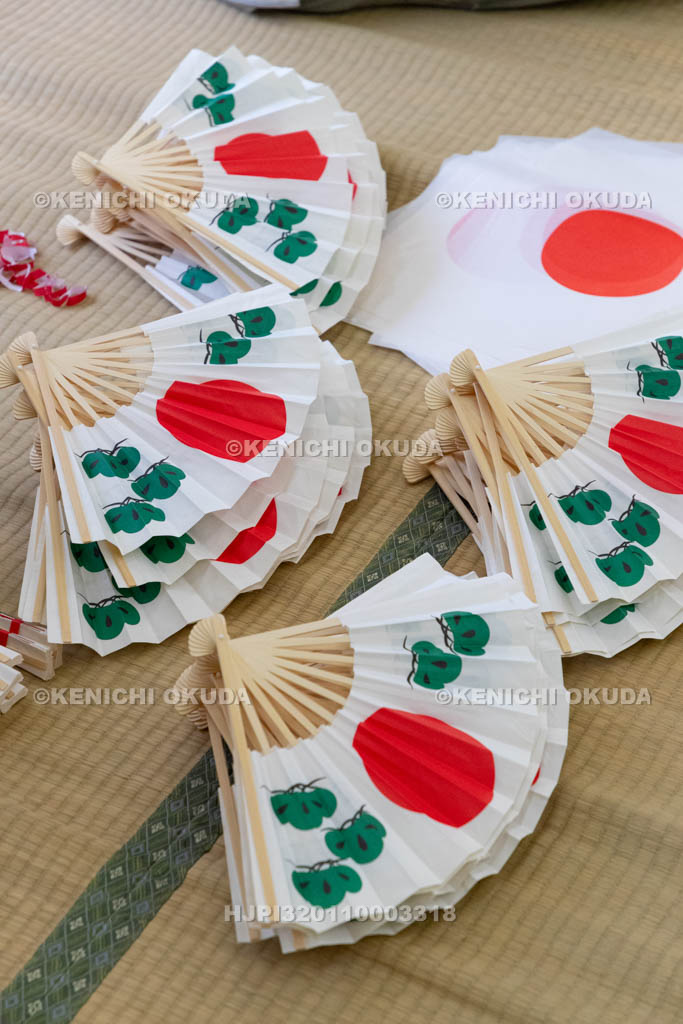 三重県　浅間祭前夜祭（方座浦）　幣竹作り