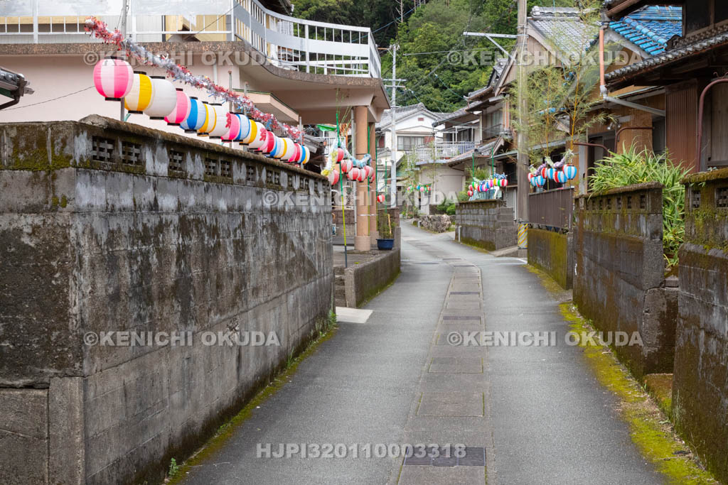 三重県　浅間祭（方座浦）　町並み