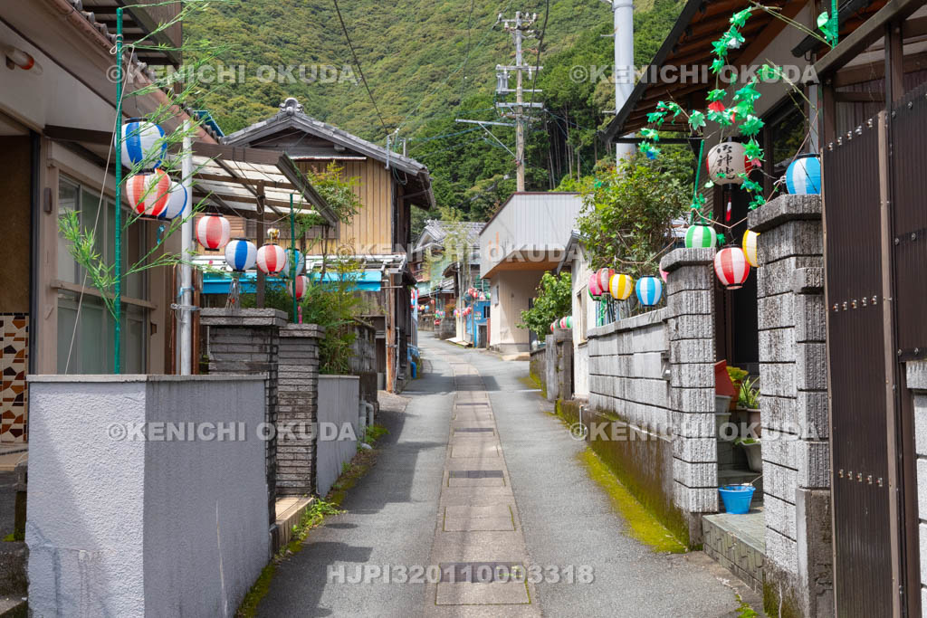 三重県　浅間祭（方座浦）　町並み