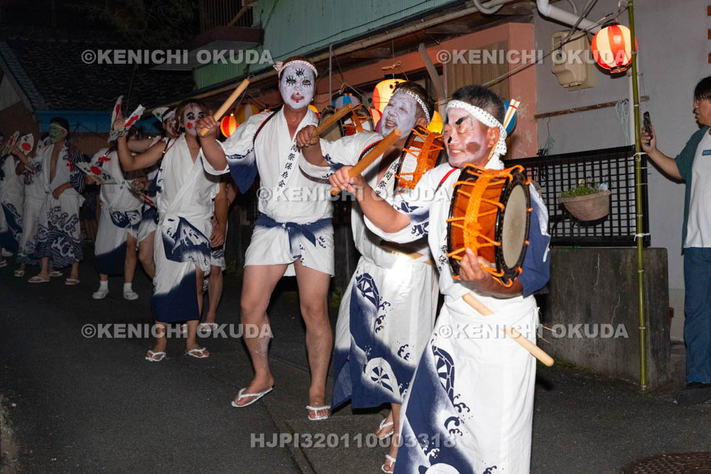 三重県　浅間祭前夜祭（方座浦）　道中踊り