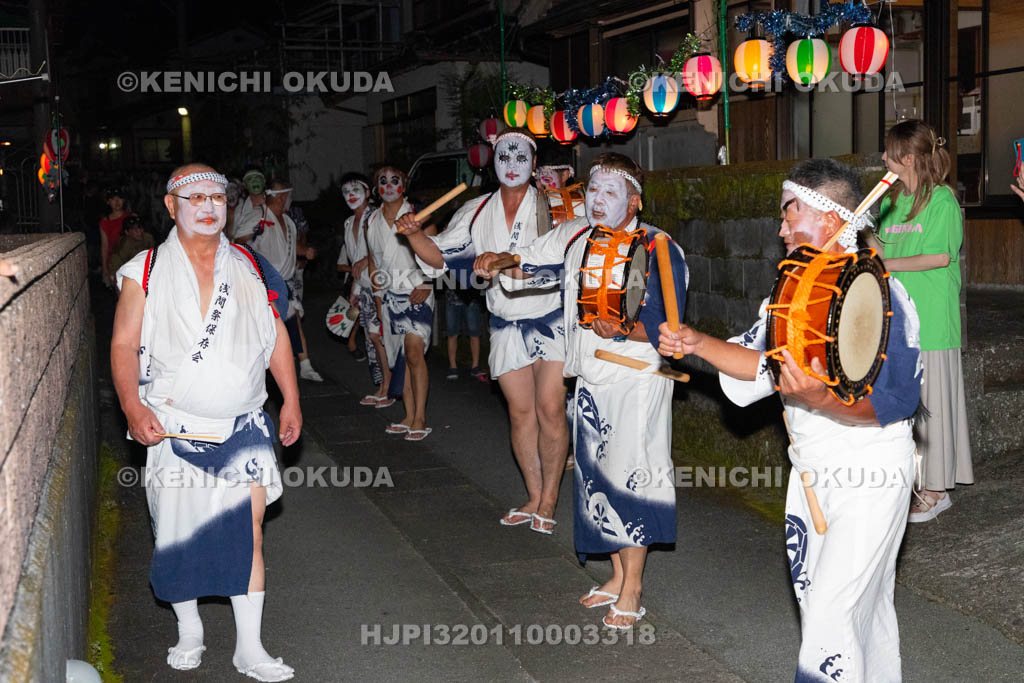 三重県　浅間祭前夜祭（方座浦）　道中踊り