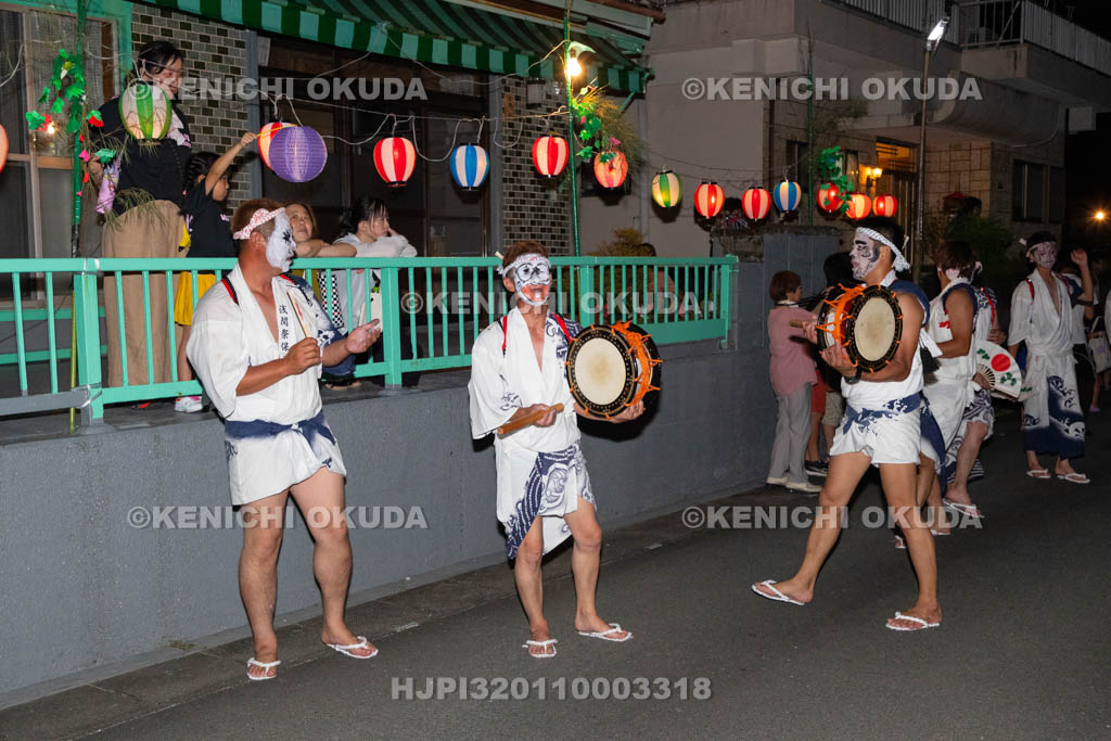 三重県　浅間祭前夜祭（方座浦）　道中踊り