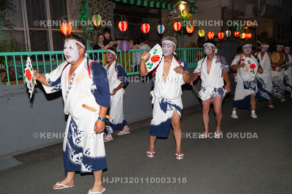 三重県　浅間祭前夜祭（方座浦）　道中踊り