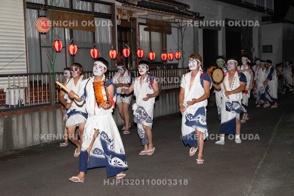 三重県　浅間祭前夜祭（方座浦）　道中踊り