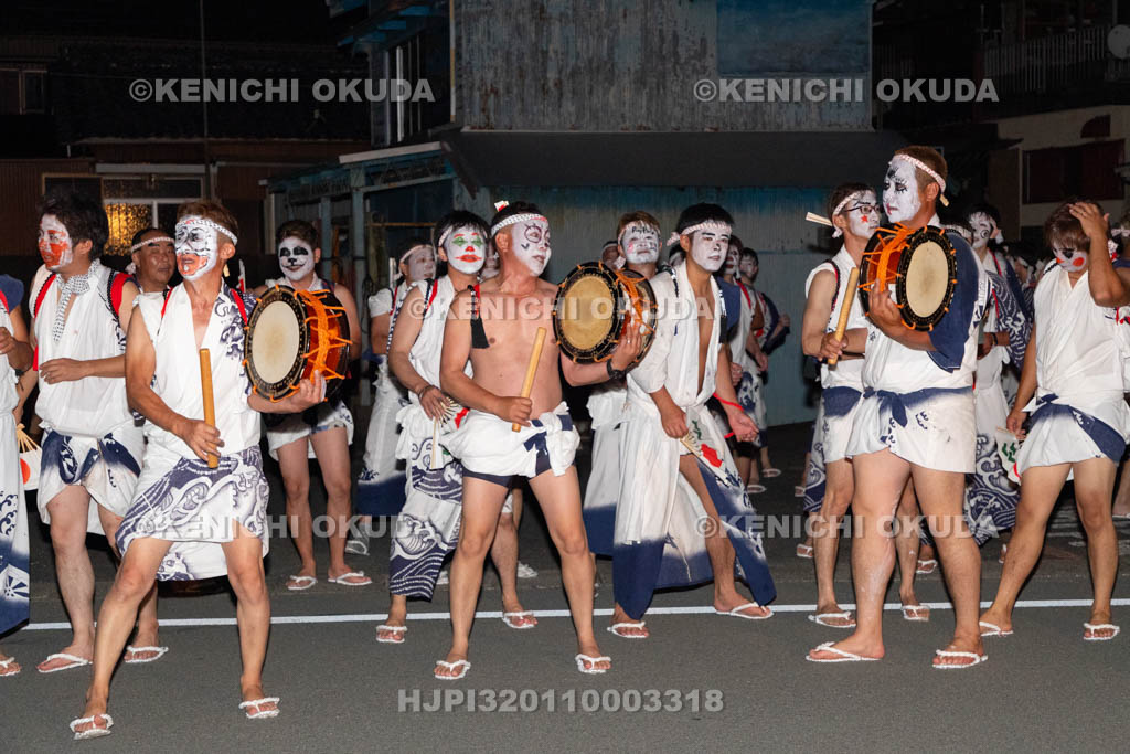 三重県　浅間祭前夜祭（方座浦）　道中踊り