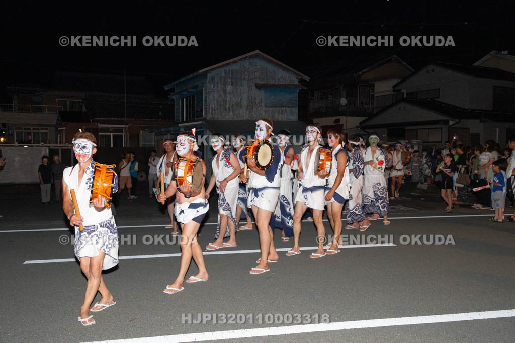 三重県　浅間祭前夜祭（方座浦）　道中踊り