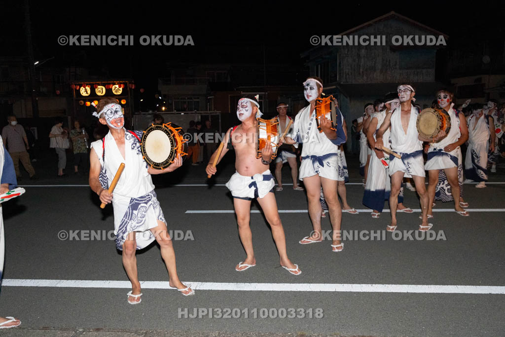 三重県　浅間祭前夜祭（方座浦）　道中踊り