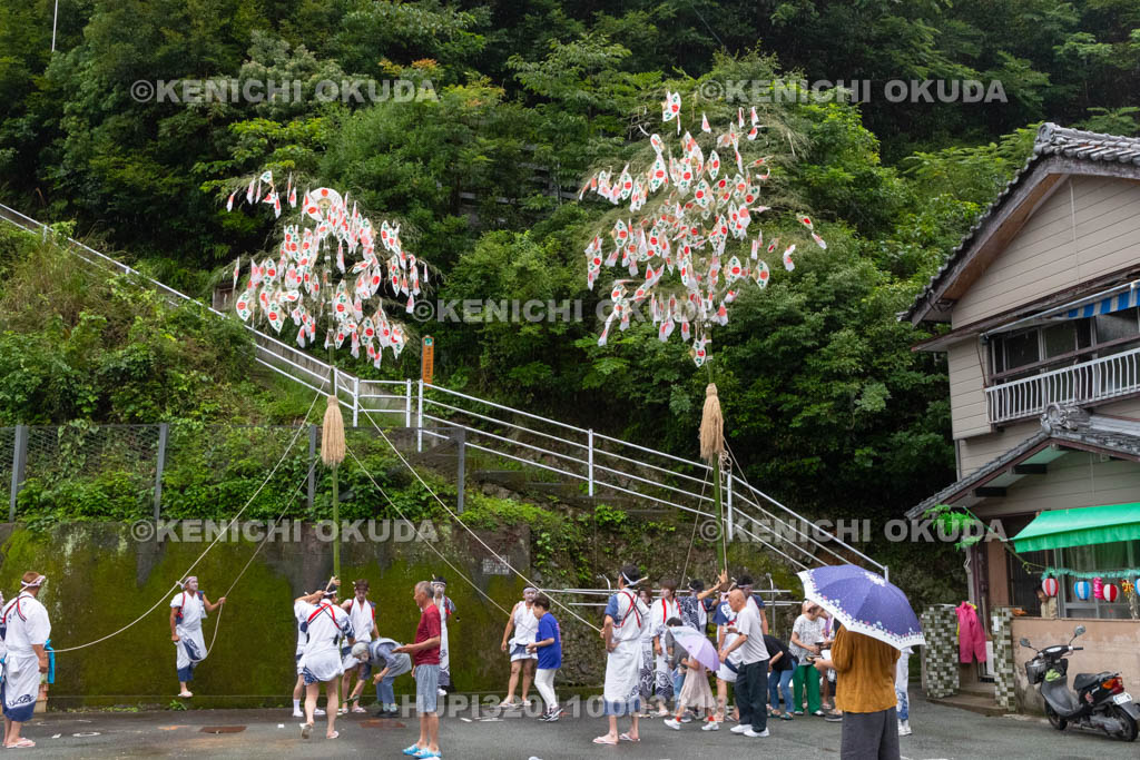 三重県　浅間祭本祭（方座浦）　幣廻し