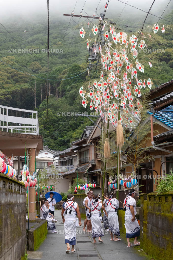 三重県　浅間祭本祭（方座浦）　幣立て
